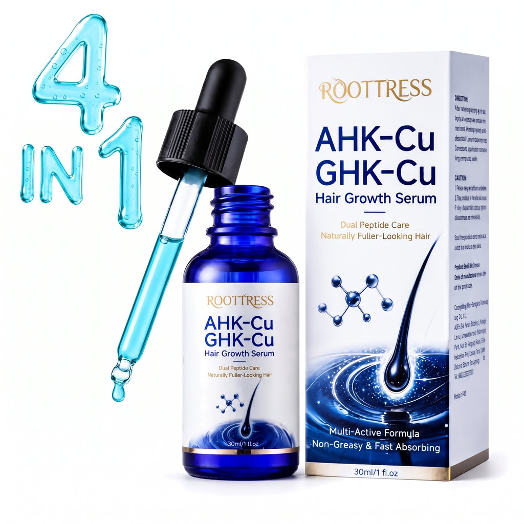 GHK-Cu AHK-Cu Hair Serum 20ml Biotin Saw Palmetto Supports Fuller Looking Hair Thinning Hair Care Peptide Serum